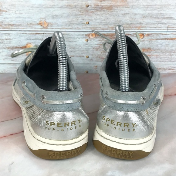 Sperry Angelfish Top Sider Blue Suede and Mesh - Picture 5 of 11